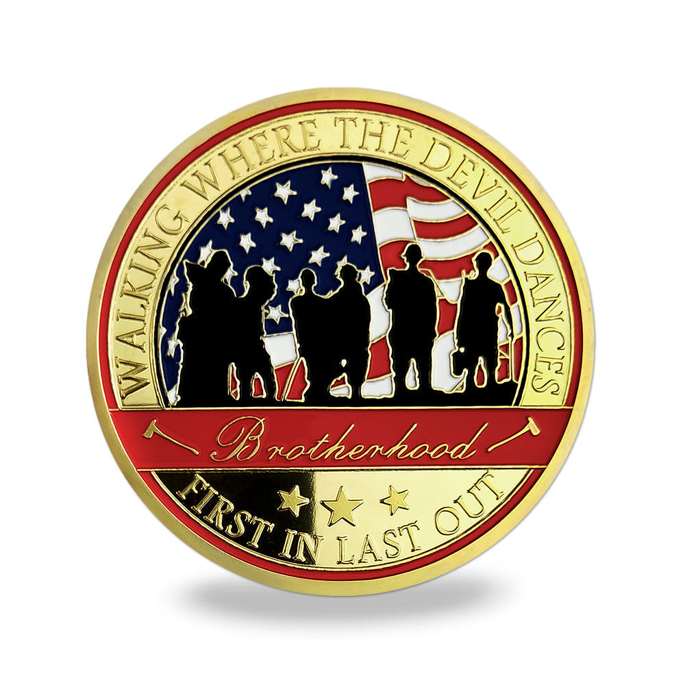 Fire Department Firefighter Brother Challenge Coin Thank You Appreciation Coin mysite
