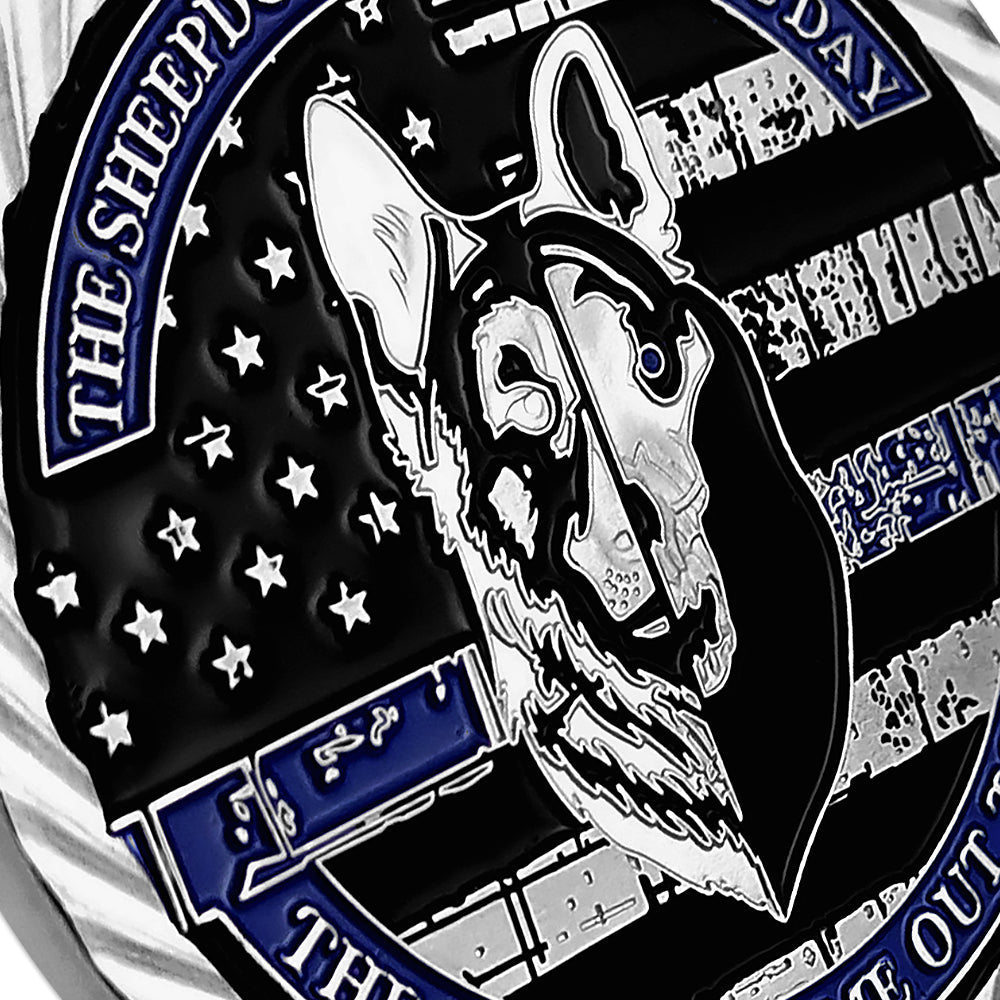 US Working Dog’s Oath The Thin Blue Line Police Challenge Coin mysite