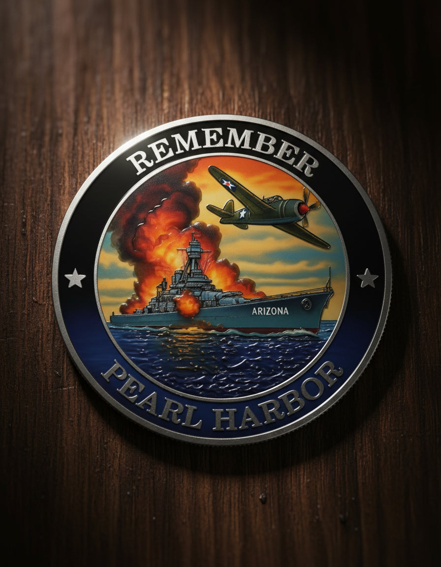 Pearl Harbor Memorial Challenge Remember December 7, 1941 Coin mysite