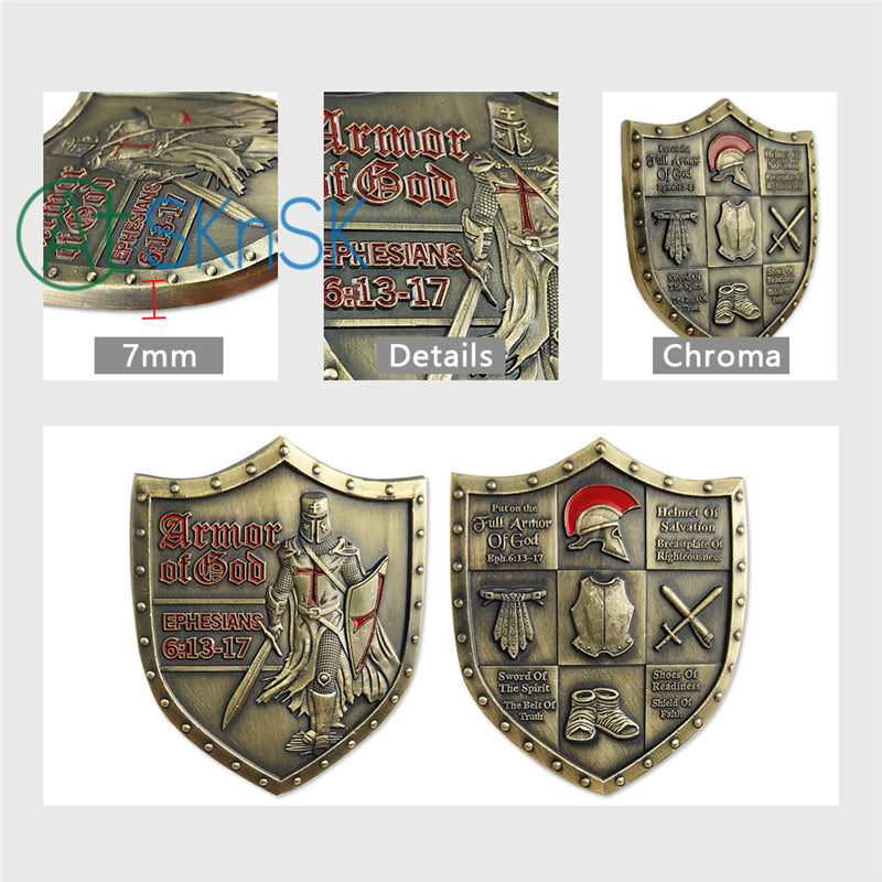 Put on the Full Armor of God Eph. 6:13-17 Challenge Coin mysite