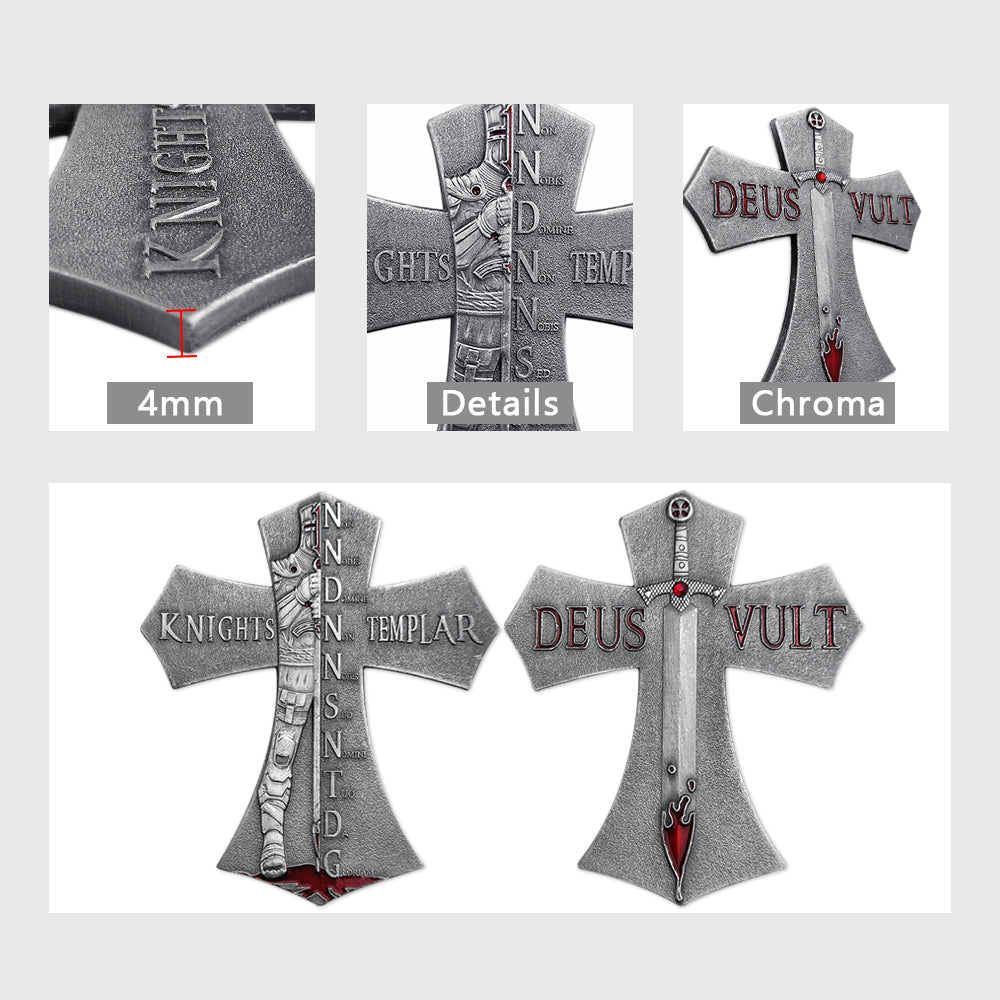 Deus Vult Knights Templar Challenge Coin mysite