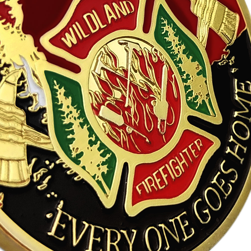 US Wild Land Firefighter Brotherhood Challenge Coin mysite