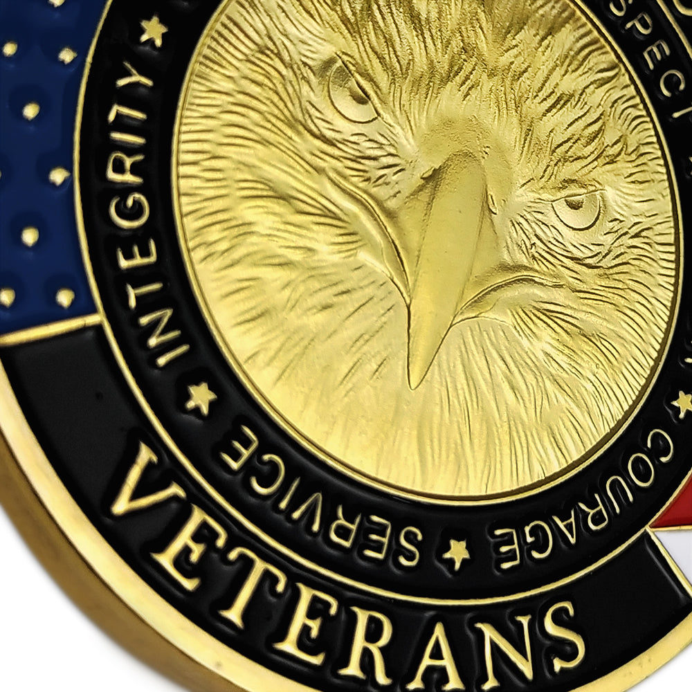 5 Pcs Thank You Veterans Military Challenge Coin Gift Set mysite
