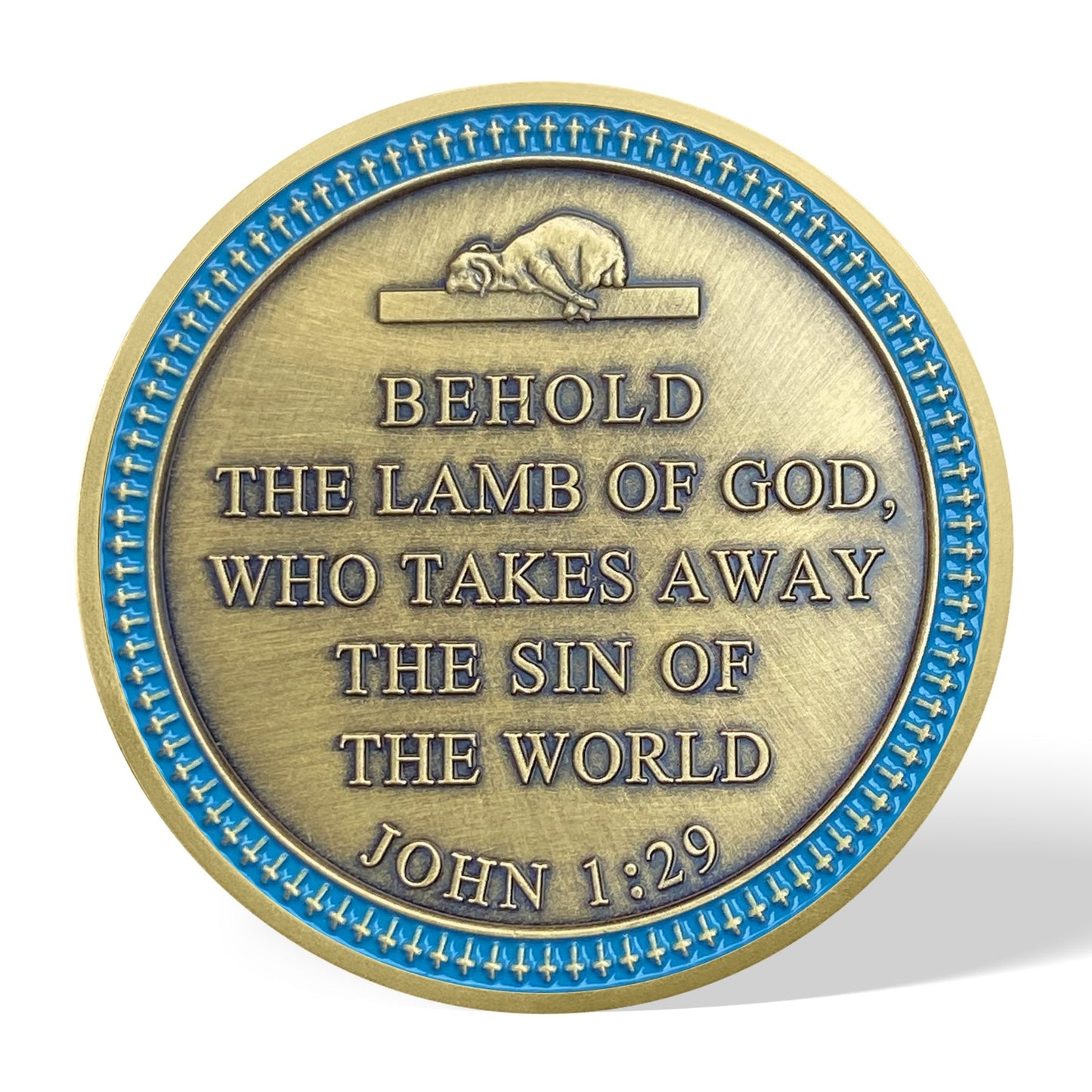 Lamb Of God Lion And Lamb Challenge Coin Religious Gift Coin mysite