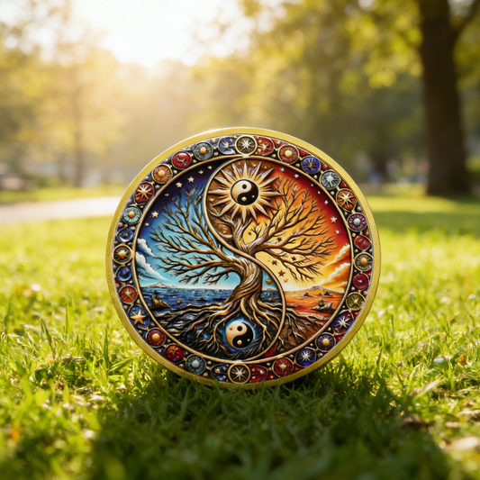 Chinese Traditional The Yin Yang Tree Recovery Sobriety Coin mysite