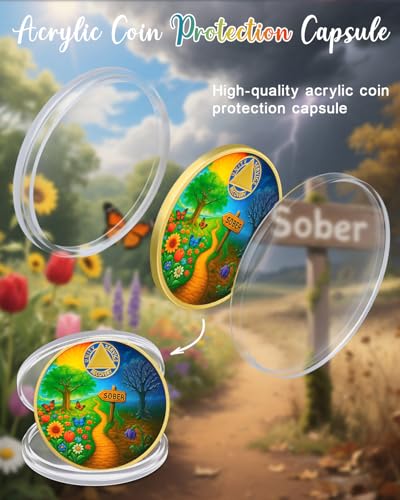 Personalized Sober Path Inspirational Sobriety Coin mysite