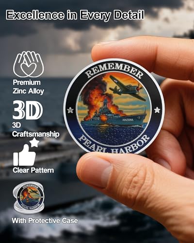 Pearl Harbor Memorial Challenge Remember December 7, 1941 Coin mysite