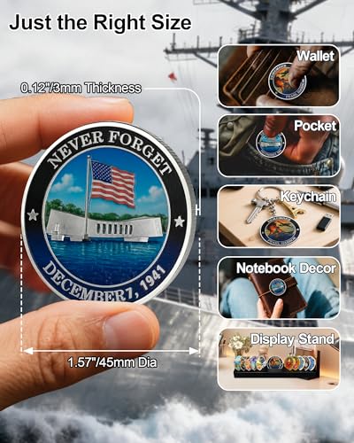 Pearl Harbor Memorial Challenge Remember December 7, 1941 Coin mysite