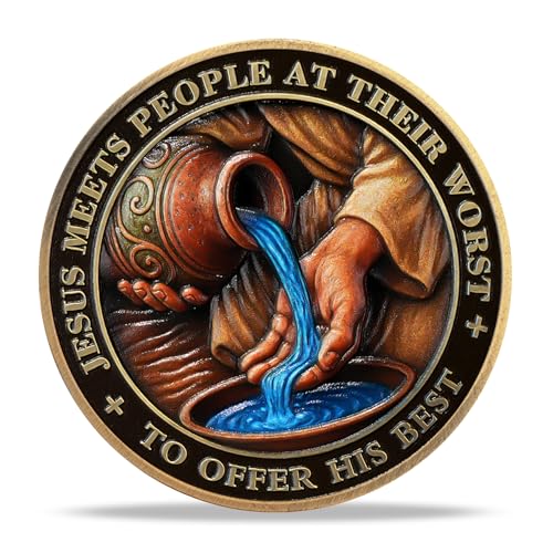 Water Jar Inspirational Bible Verse Religious Coin mysite