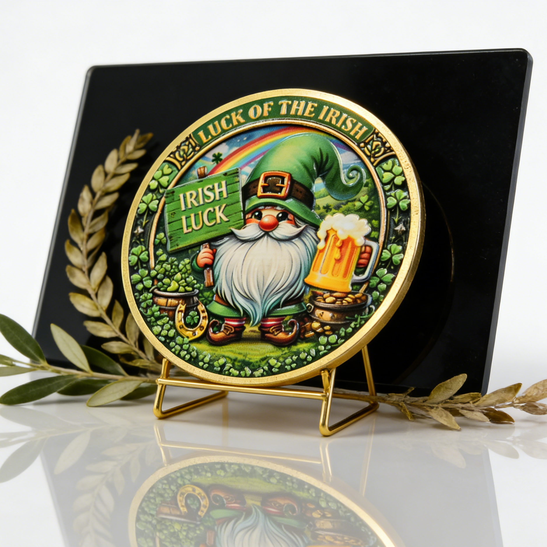 Irish Lucky Leprechaun St. Patrick’s Day Religious coin mysite