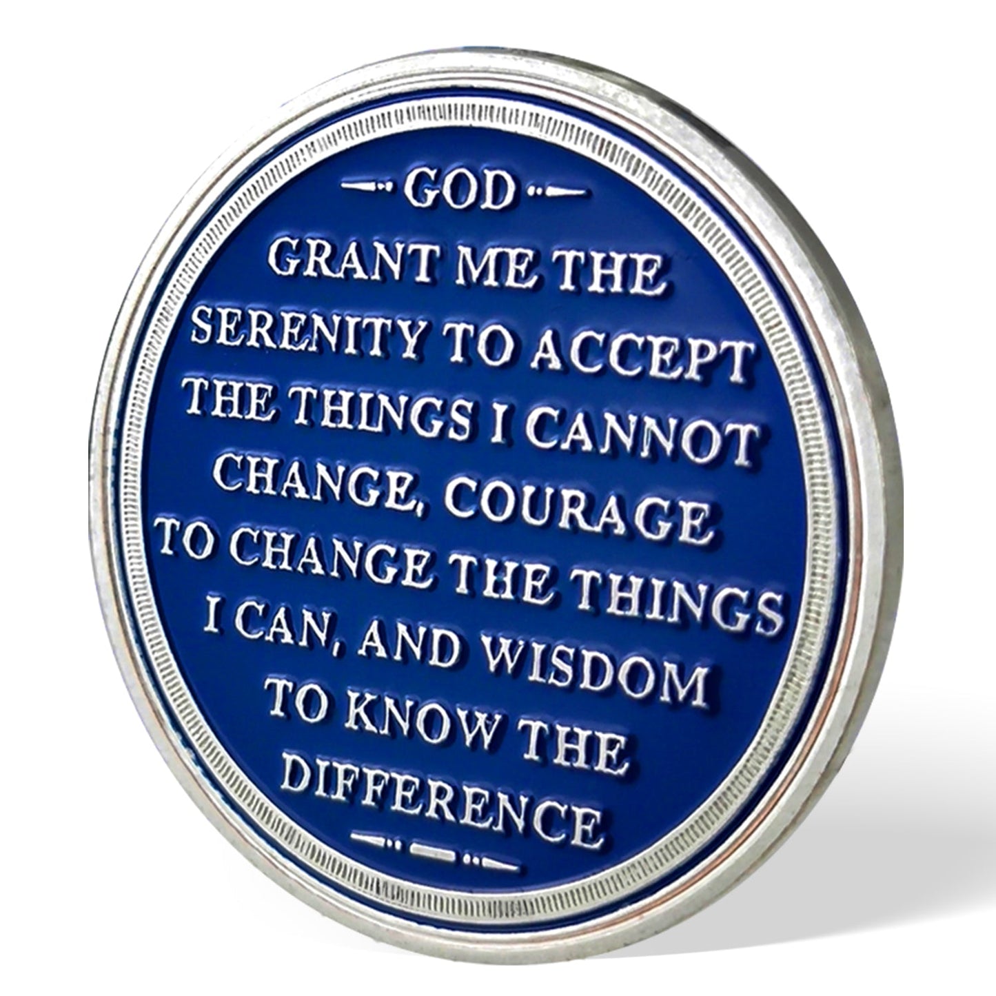 Blue Triangle 1 to 6 Year Recovery Sobriety Coin AA Chip mysite