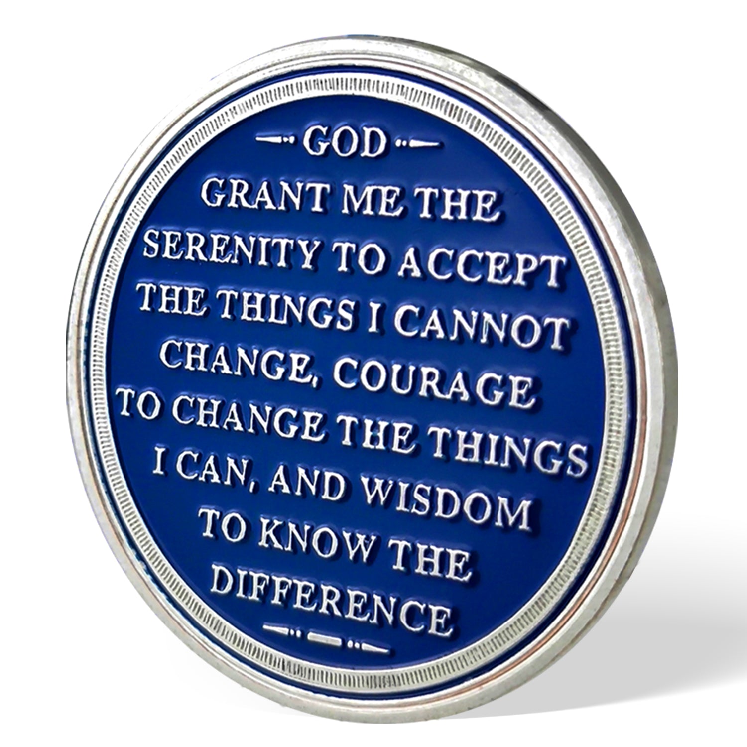 Blue Triangle 1 to 6 Year Recovery Sobriety Coin AA Chip mysite