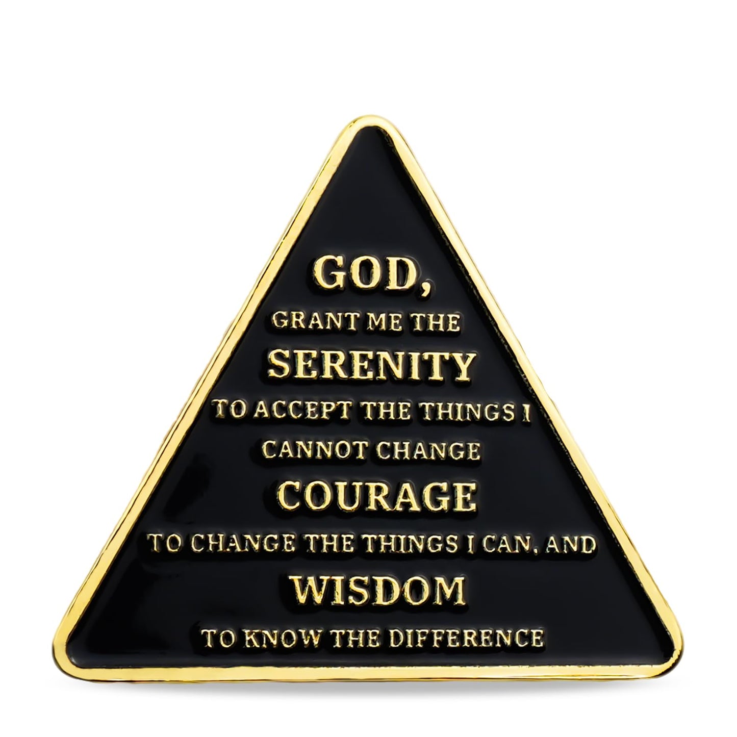Personalized Triangle Glimmer Amber Dream Sobriety Coin mysite