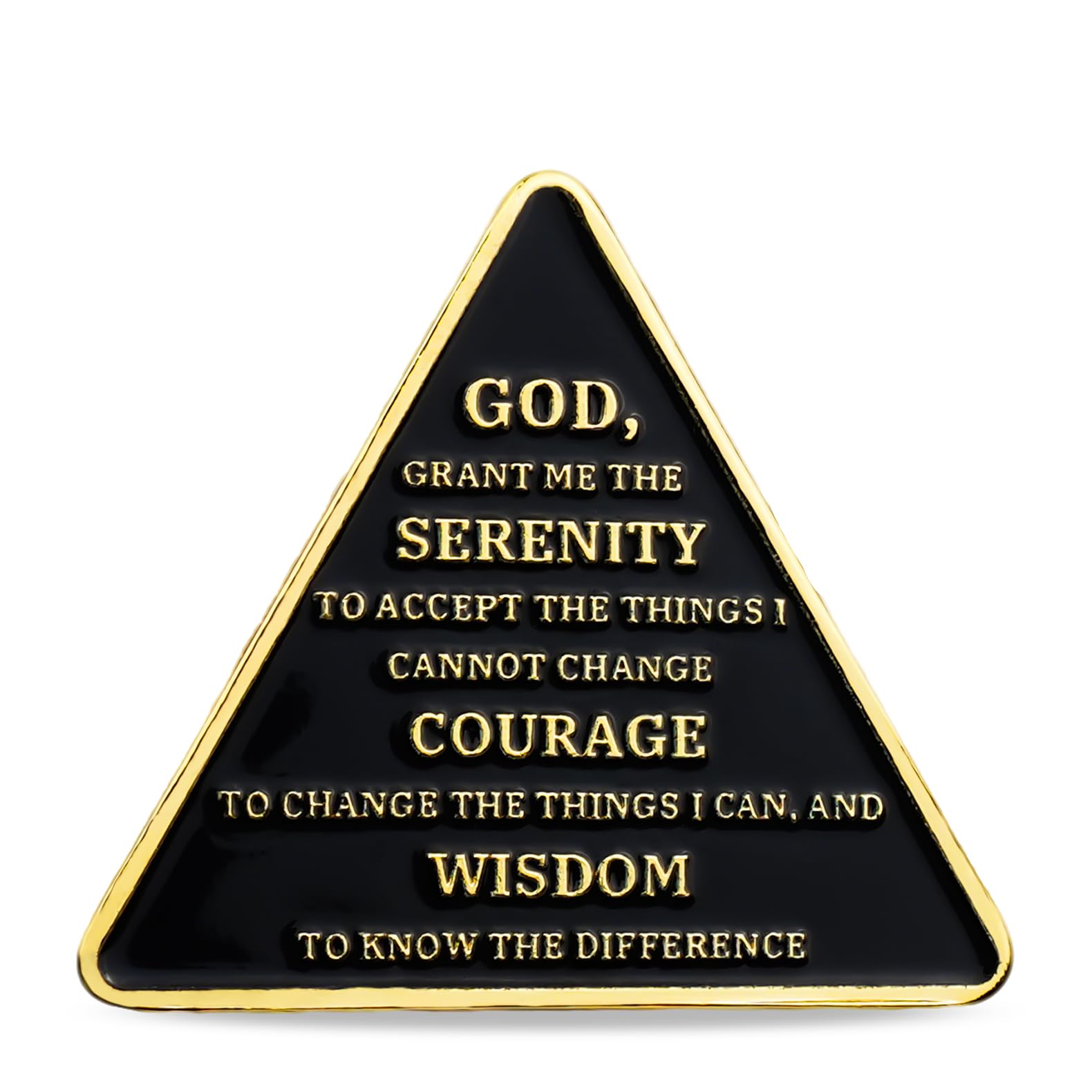 Personalized Triangle Glimmer Amber Dream Sobriety Coin mysite