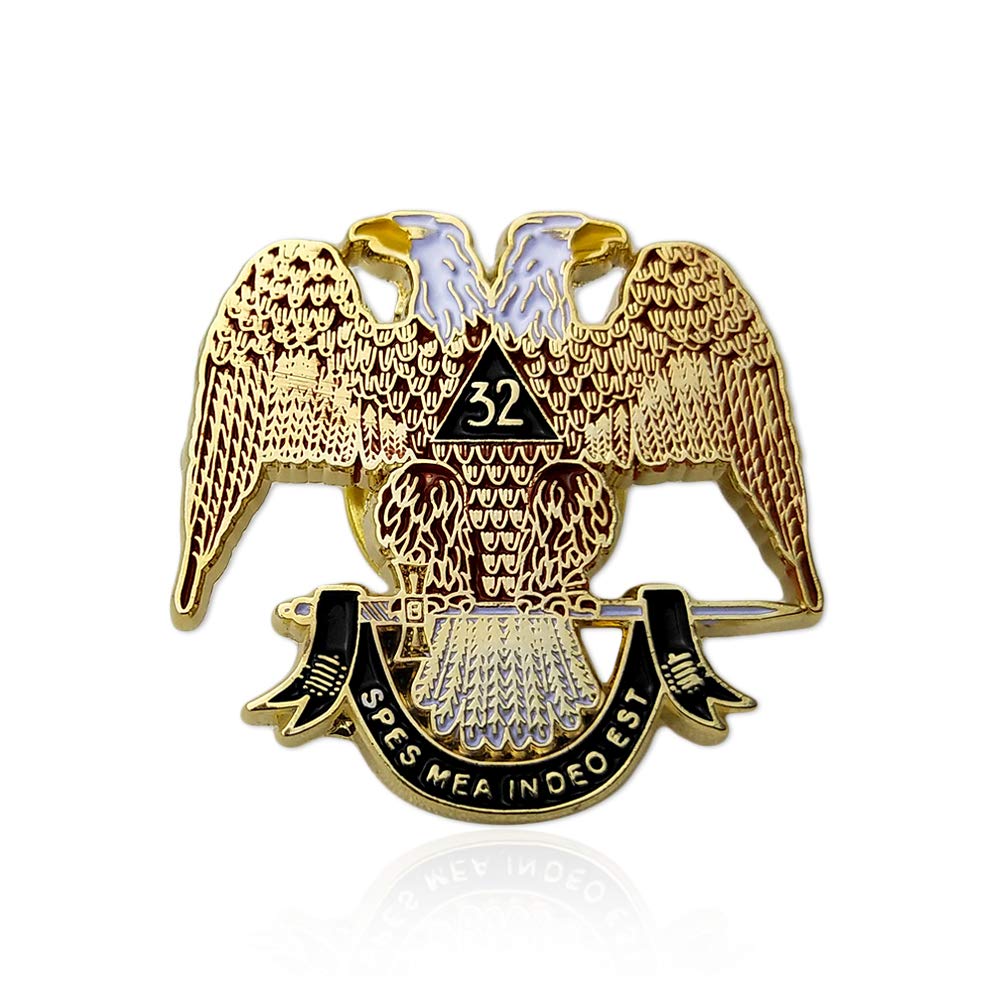 Scottish Rite 32nd Degree Masonic Lapel Pin Badge mysite