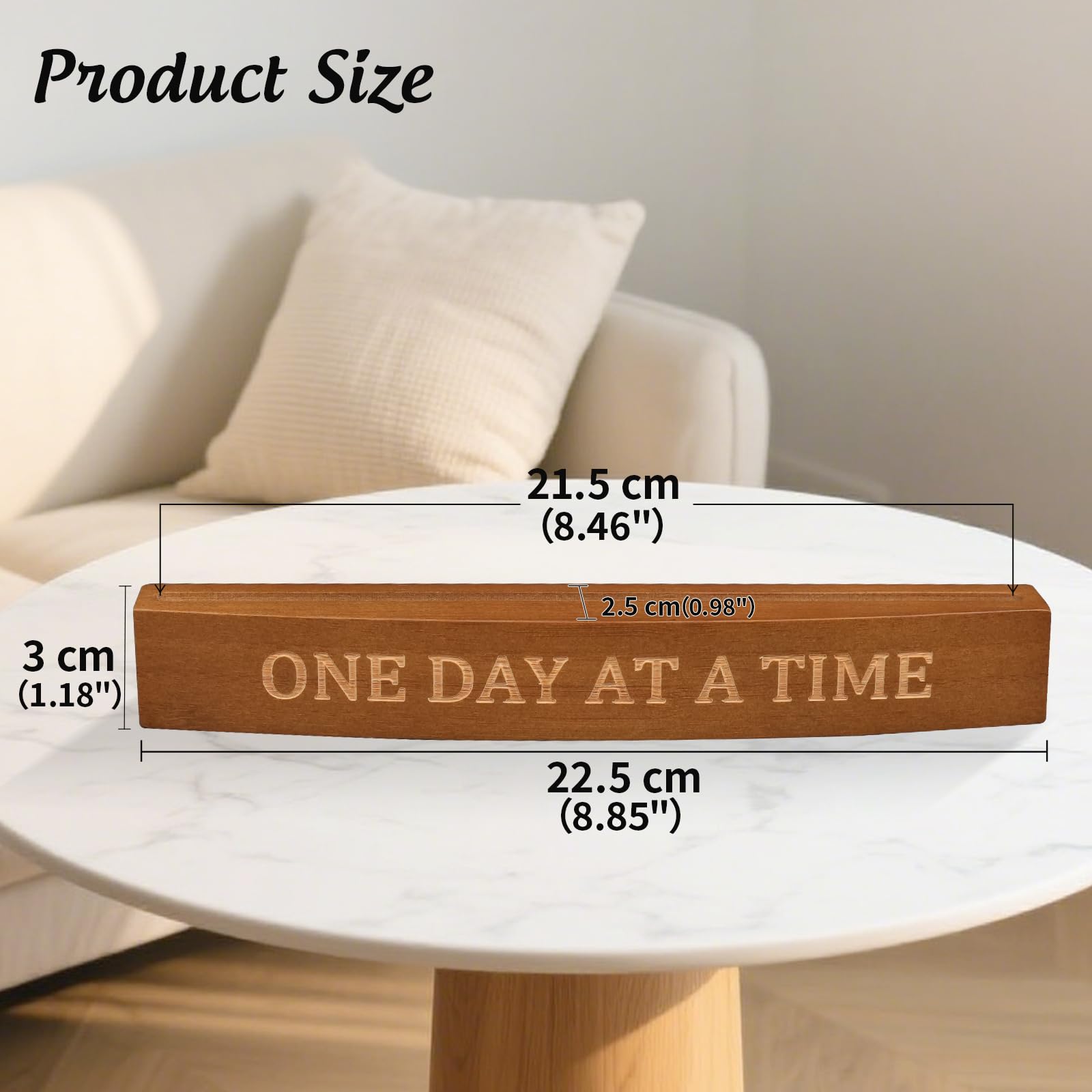 YRCKUDZKG AA Coin Holder, Sobriety Coin Holder Bamboo-Wood Craft Display Stand Holds 6 AA Chips NA Medallions, Coin Rack as Sobriety Gifts for Men & Women YRCKUDZKG