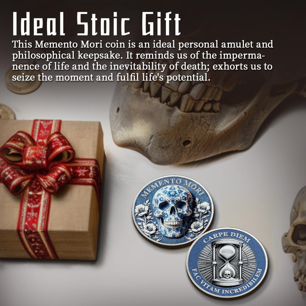 Daily Stoic Practice Inspirational Stoicism Memento Mori Coin mysite