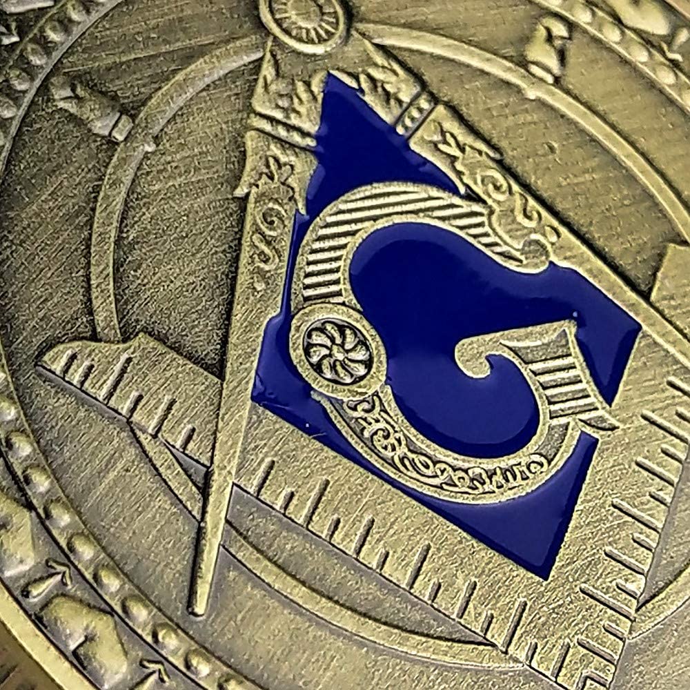 Masonic Challenge Coin With Guardian Angel Master Freemason Member Gift mysite