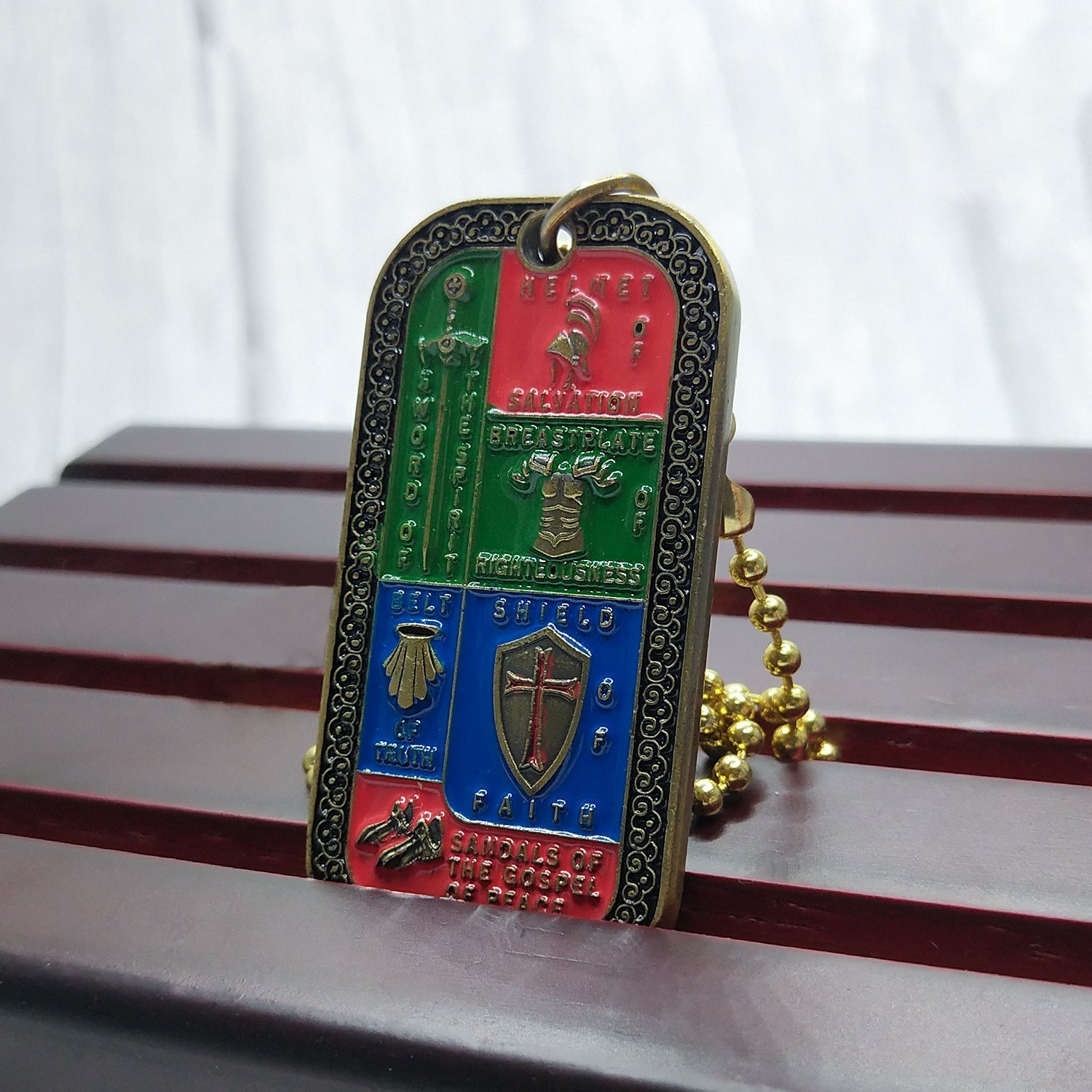 Armor of God Dog Tag Pendant Necklace Ephesians 6:13-17 Prayer Commemorative Gift mysite