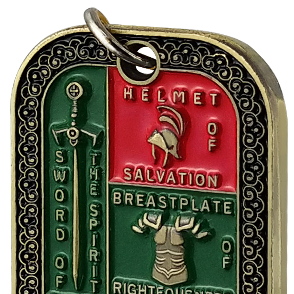 Armor of God Dog Tag Pendant Necklace Ephesians 6:13-17 Prayer Commemorative Gift mysite