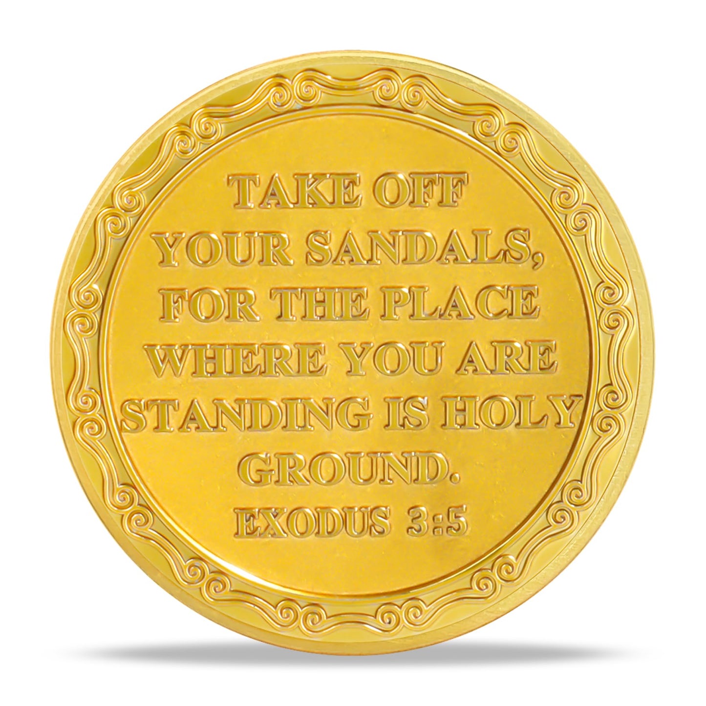 Moses and The Burning Bush Religious Coin mysite