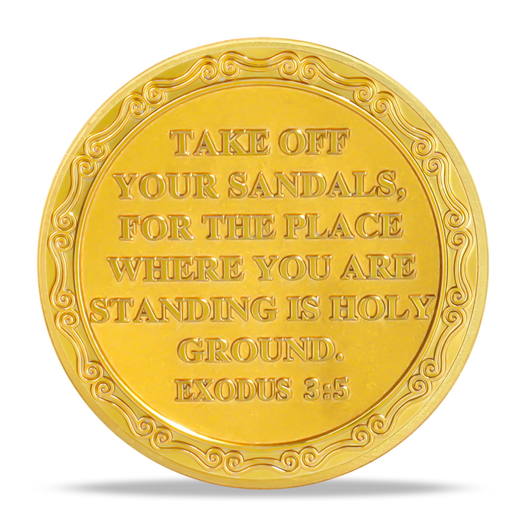 Moses and The Burning Bush Religious Coin mysite