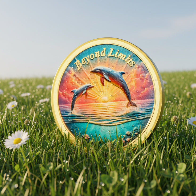 Beyond Limits Inspirational Dolphin Sobriety Recovery Coin mysite