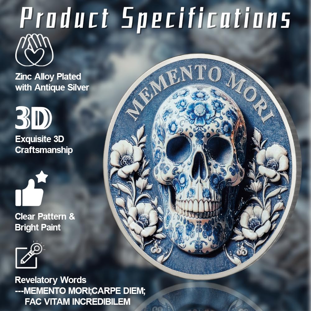 Daily Stoic Practice Inspirational Stoicism Memento Mori Coin mysite