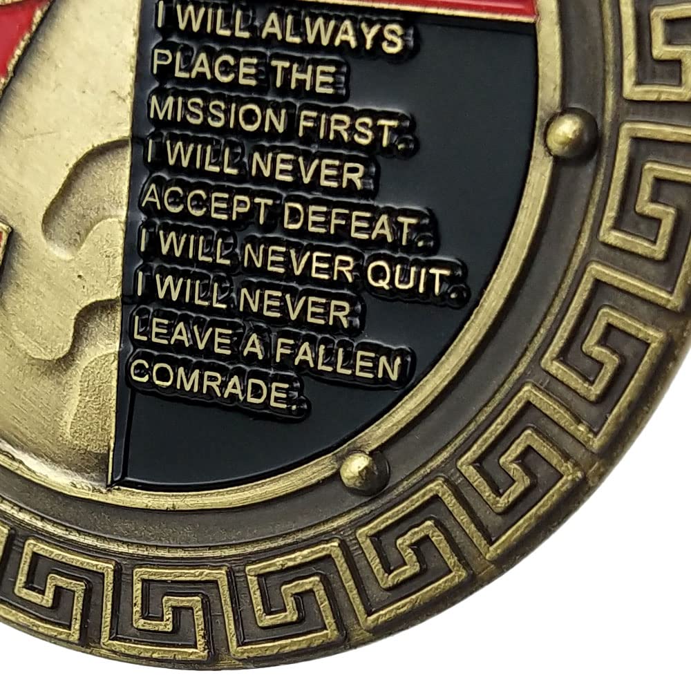 Spartan Warrior Ethos Military Challenge Coin mysite
