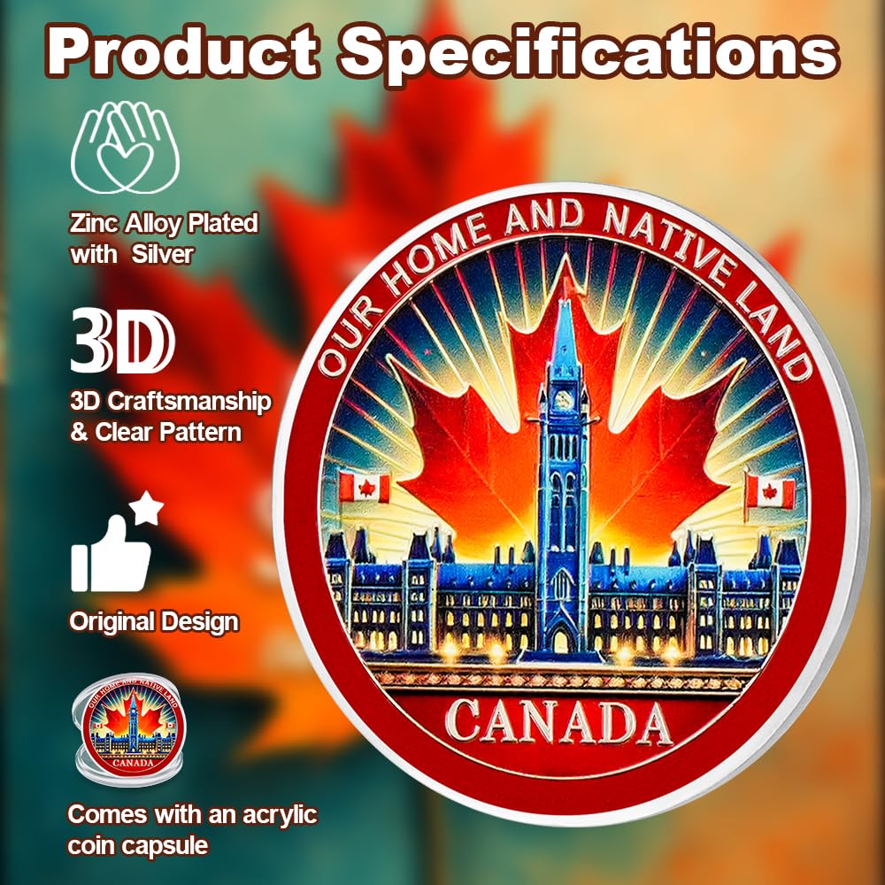 Canadian Parliament & Maple Leaf Challenge Coin mysite