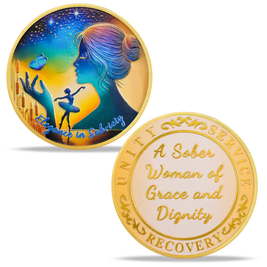 Elegance in Sobriety Coin for Women mysite