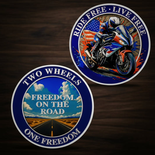 Freedom Motorcycle Challenge Coin mysite