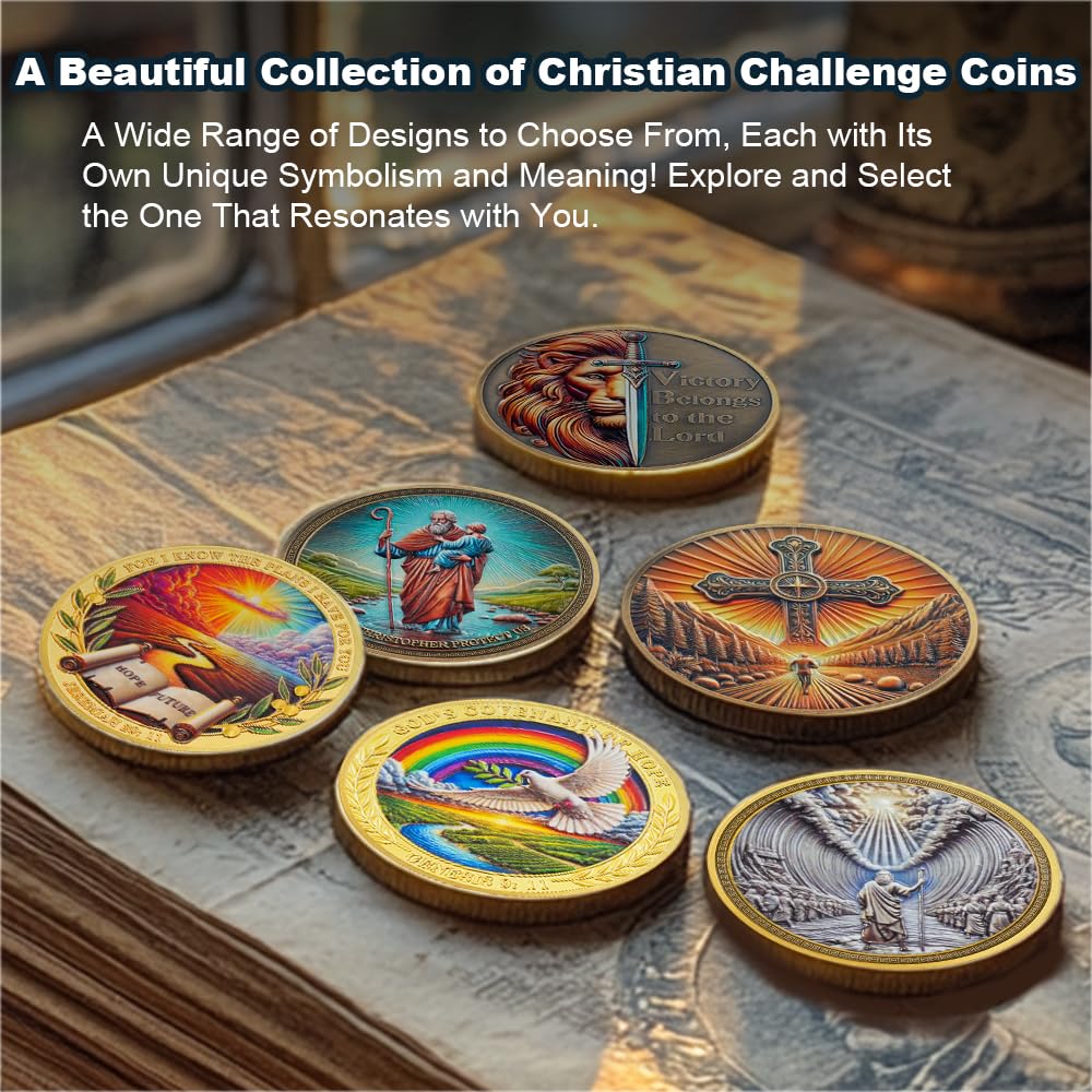 Saint Christopher Christian Challenge Coin with Prayer for Protection mysite