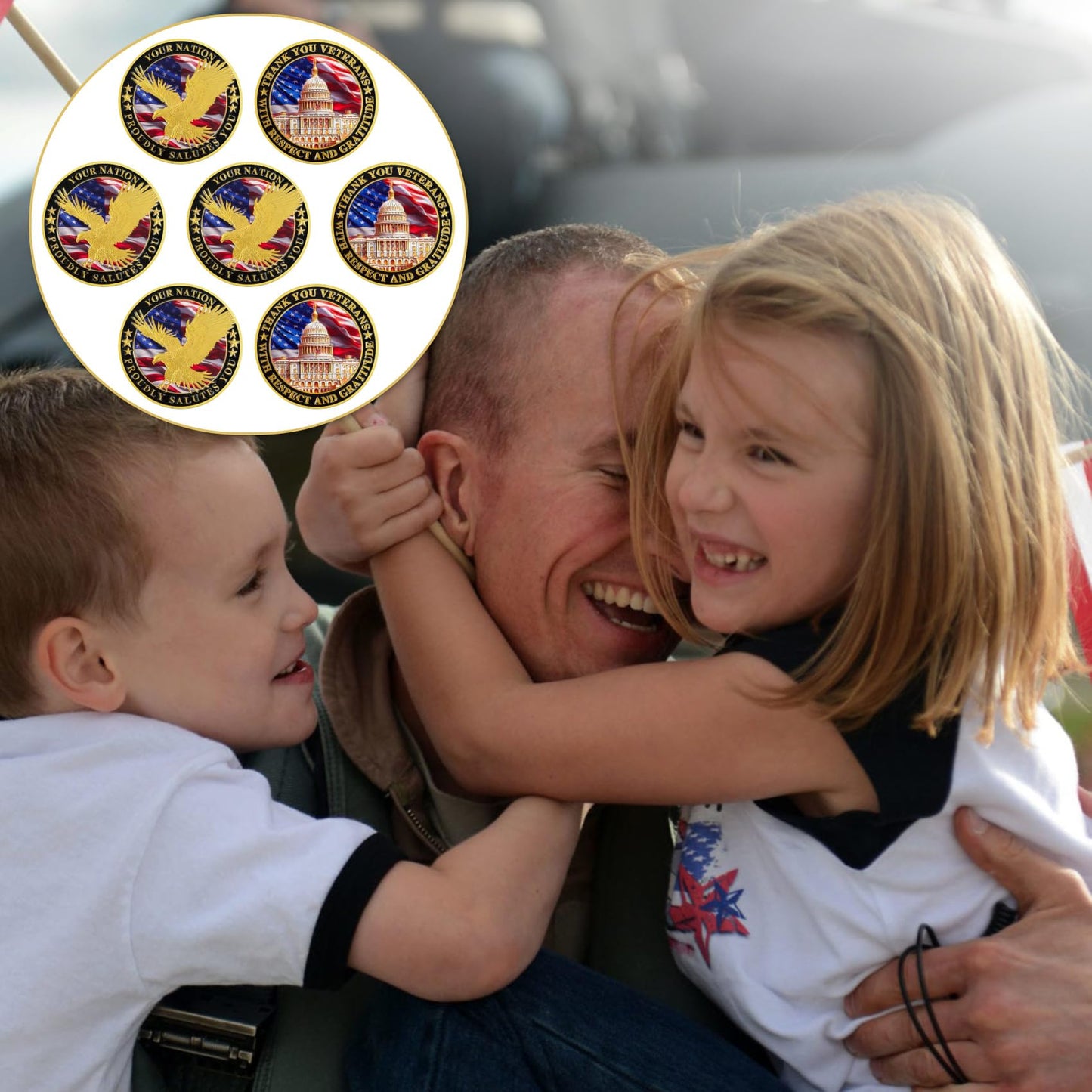 Nation's Gratitude Thank You Veterans Commemorative Challenge Coin mysite