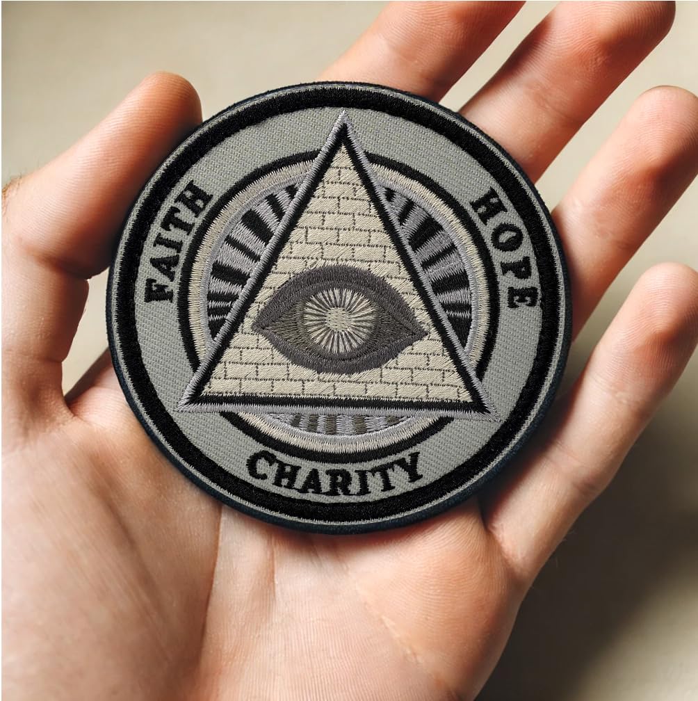 All-Seeing Eye Hook and Loop Patch Freemason Embroidered Patch mysite