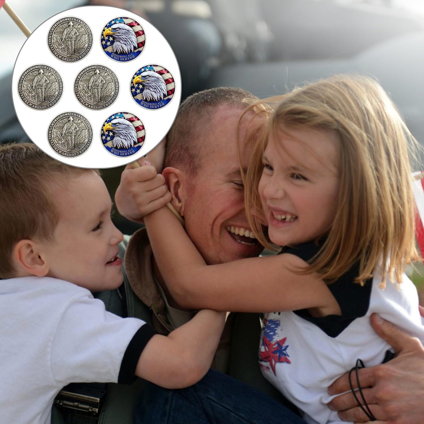 1 Pcs Veteran Challenge Coin Thank You for Your Service Military Challenge Coins mysite