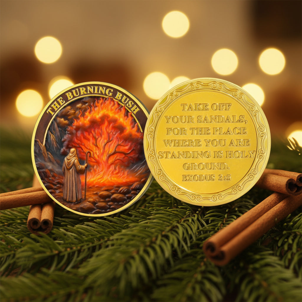 Moses Burning Bush Challenge Coin mysite
