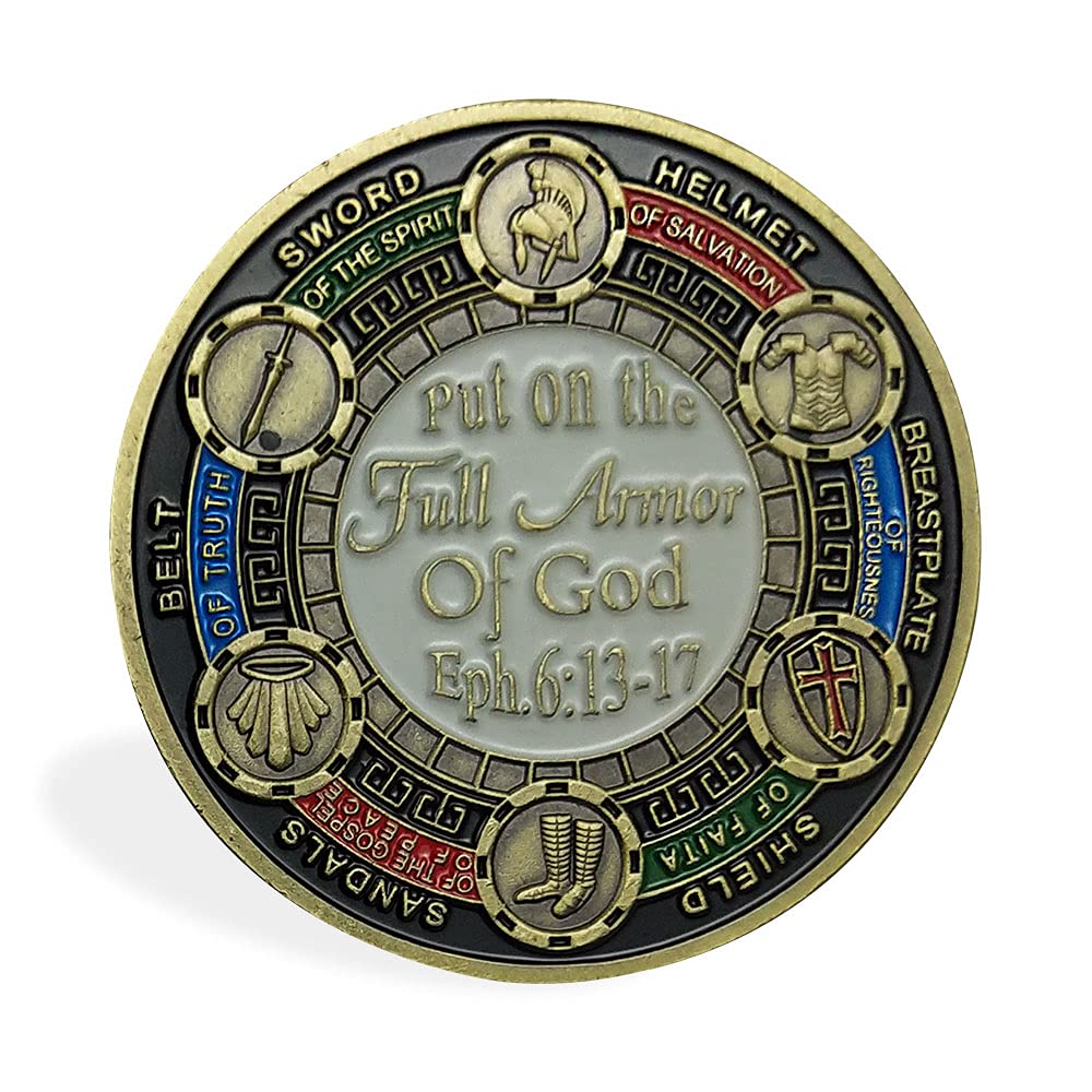 AtSKnSK Armor of God Challenge Coin Eph 6:13-17 mysite