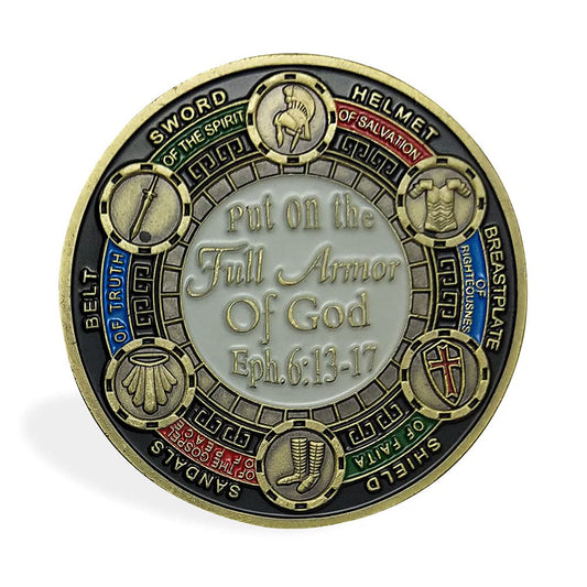 AtSKnSK Armor of God Challenge Coin Eph 6:13-17 mysite