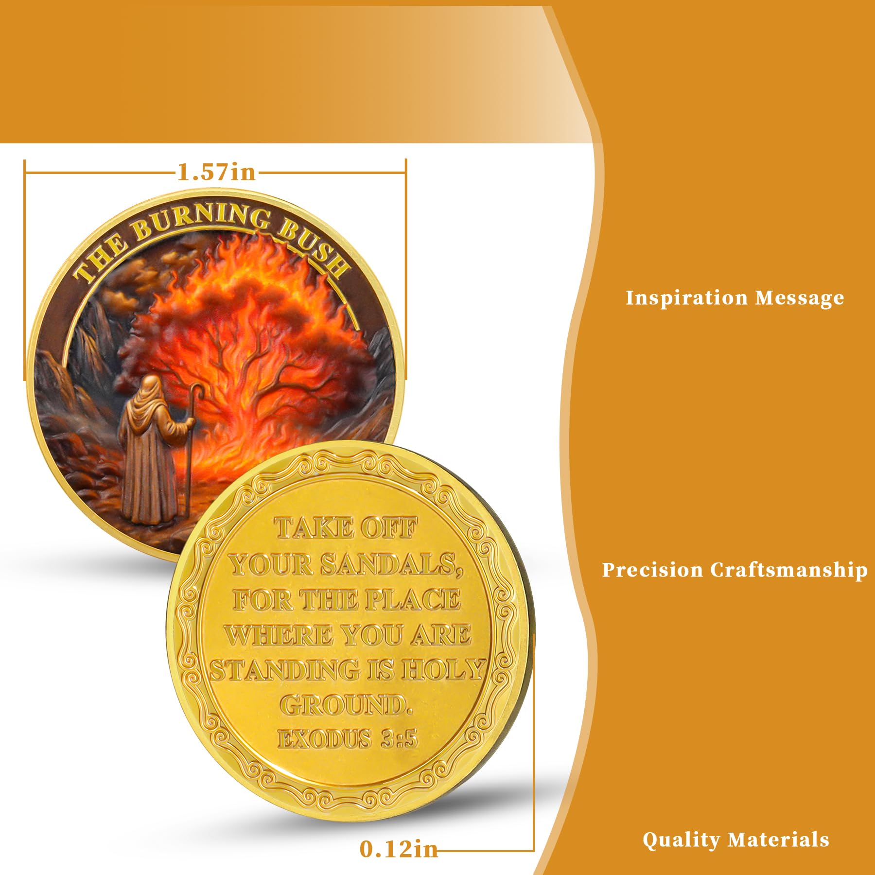 Moses Burning Bush Challenge Coin mysite