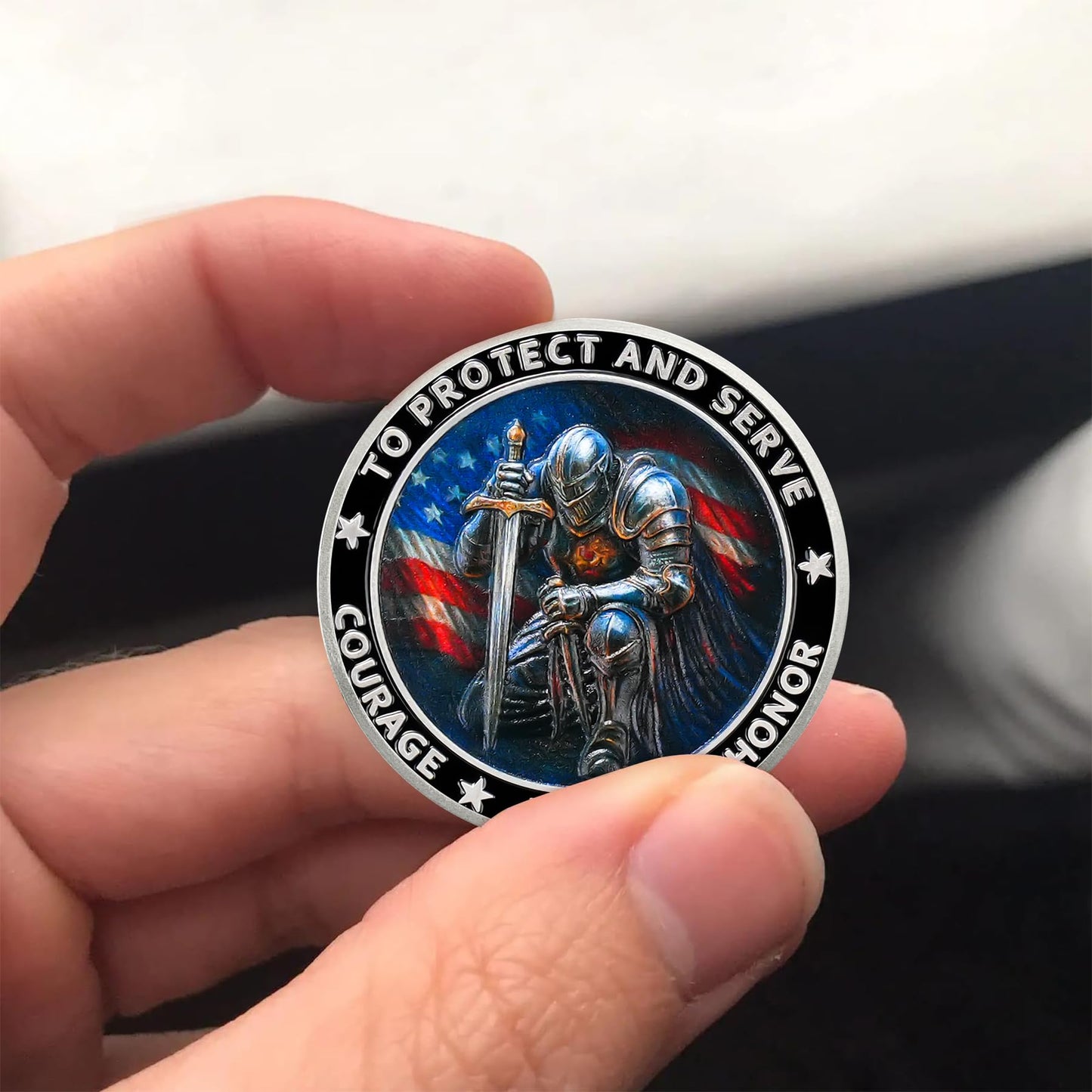 "Knights of Duty" Police Challenge Coin mysite