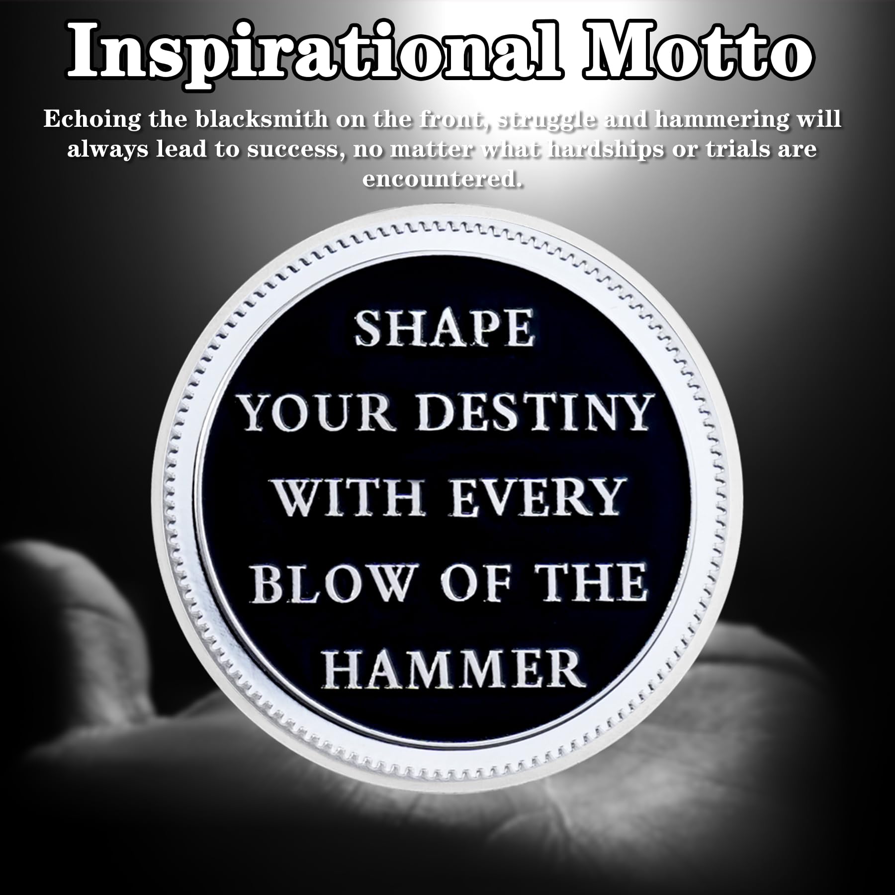 Blacksmith Hammering Forged in Fire Soberity Challenge Coin mysite