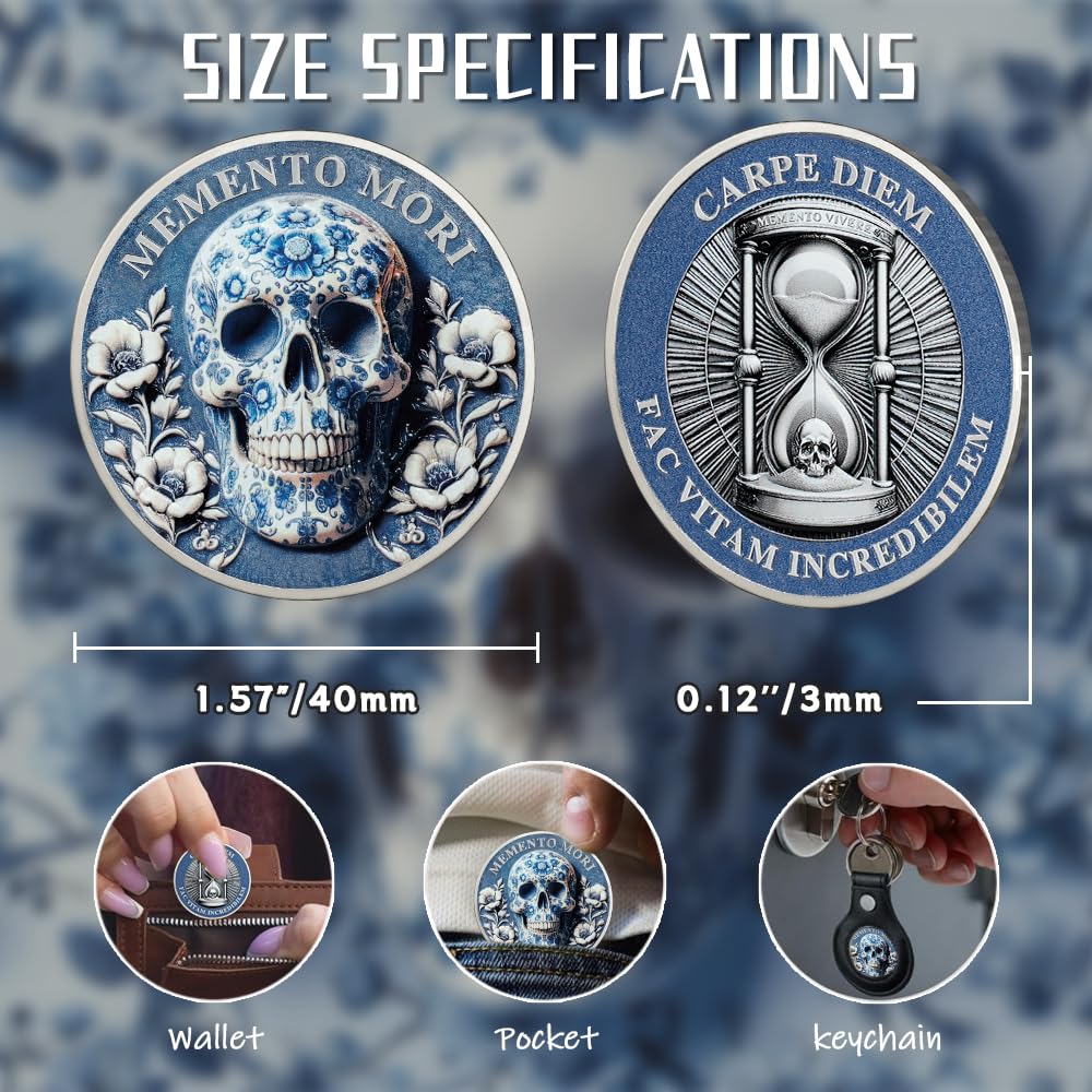 Daily Stoic Practice Inspirational Stoicism Memento Mori Coin mysite