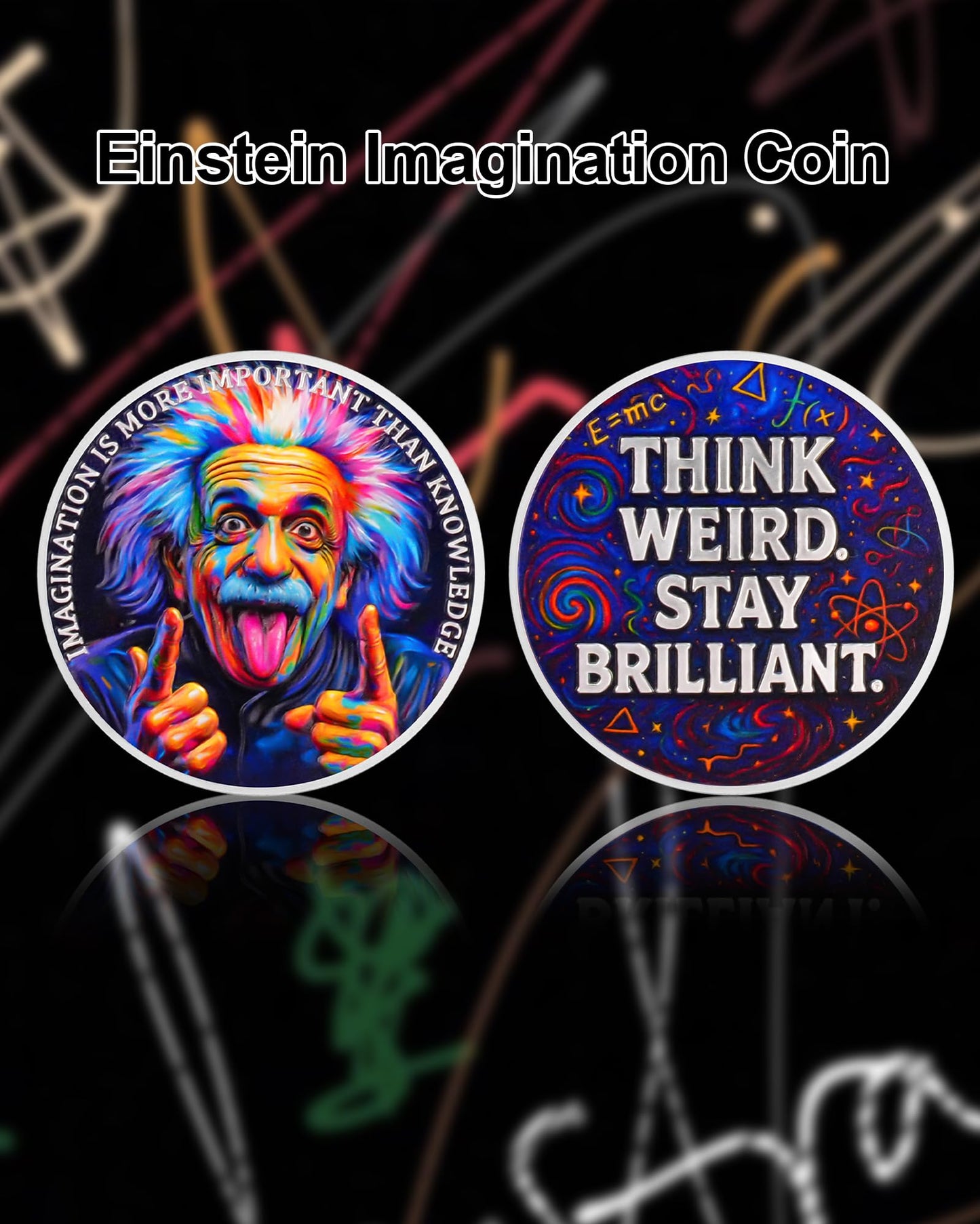 Albert Einstein Inspirational Coin mysite