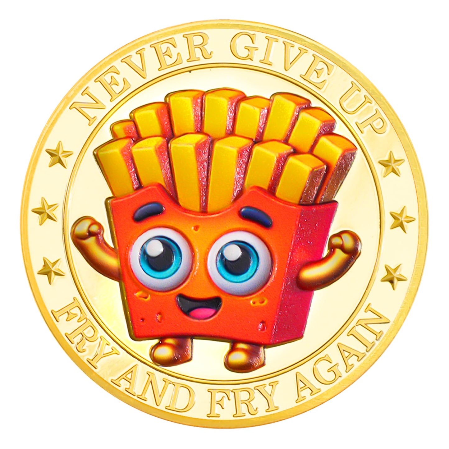 Fry Hard Potato Inspirational Challenge Coin mysite