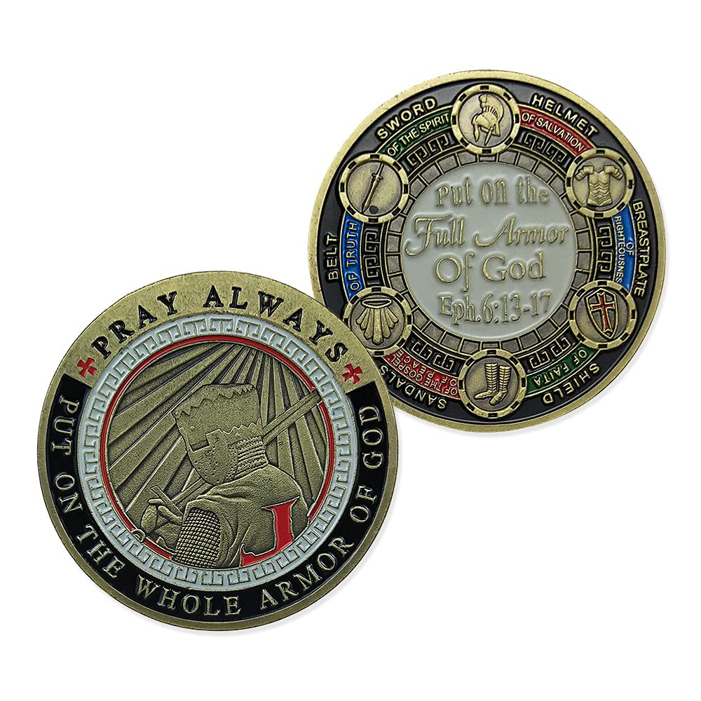 AtSKnSK Armor of God Challenge Coin Eph 6:13-17 mysite