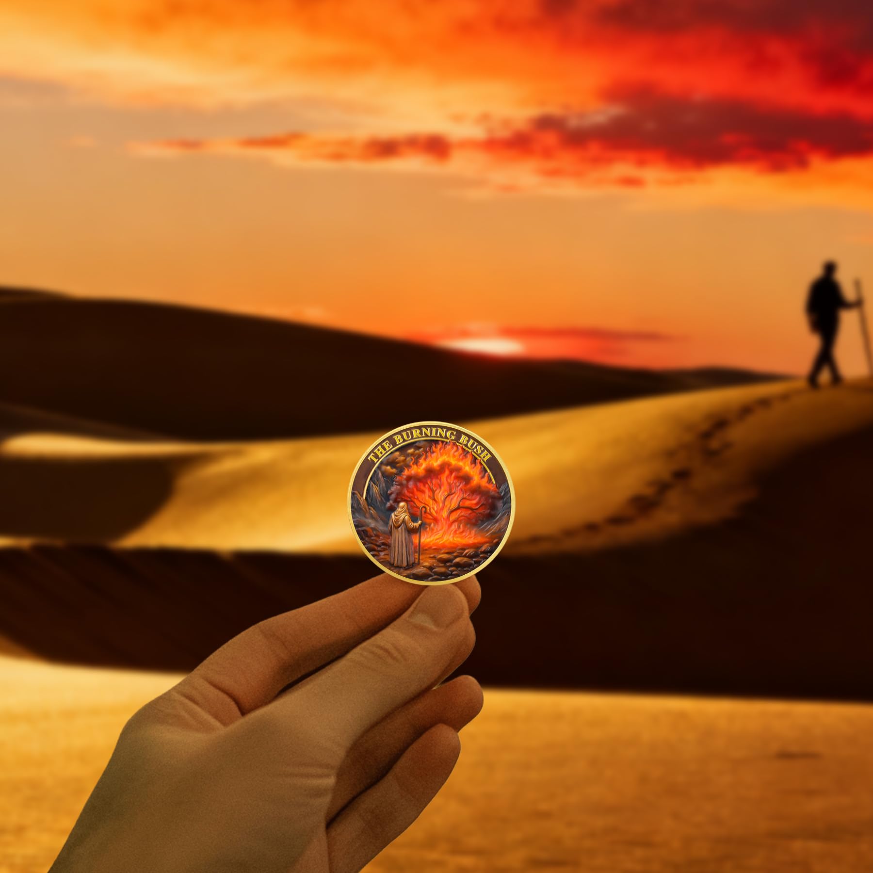 Moses Burning Bush Challenge Coin mysite