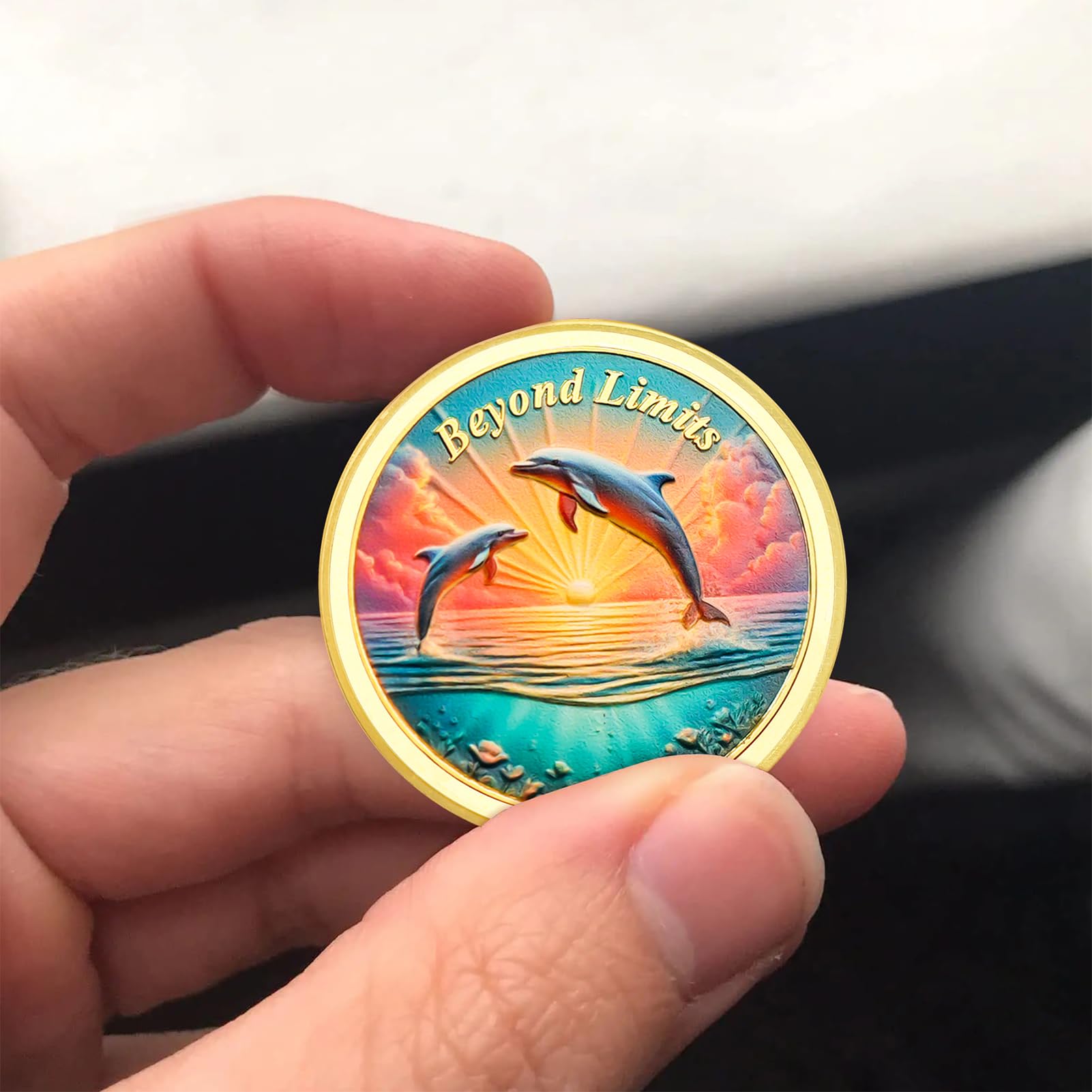 Beyond Limits Inspirational Dolphin Sobriety Recovery Coin mysite
