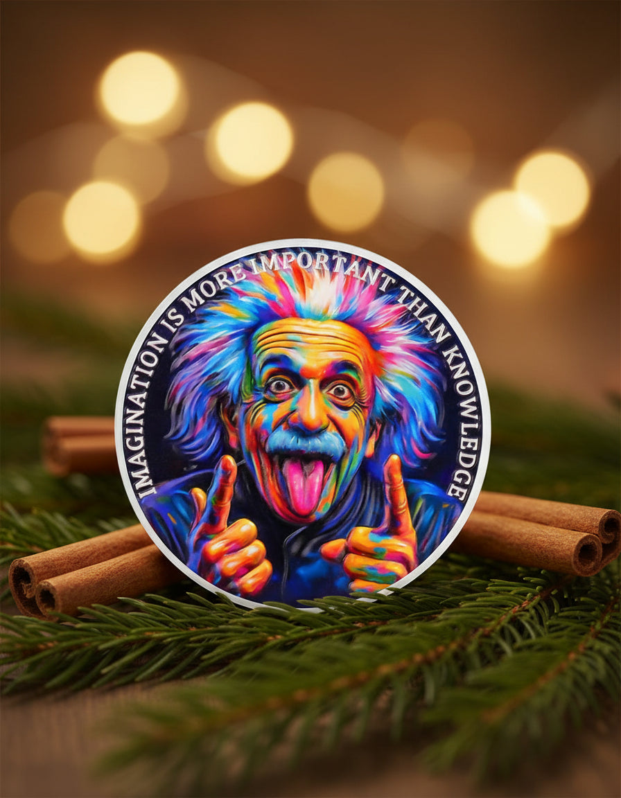 Albert Einstein Inspirational Coin mysite