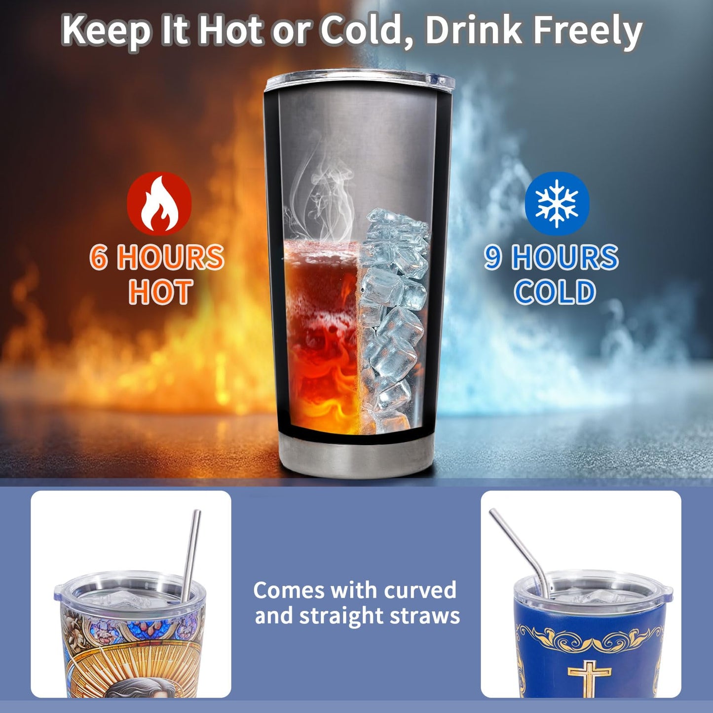 20 Oz Stainless Steel Tumbler, Double-layer 304 Vacuum Insulated Cup mysite